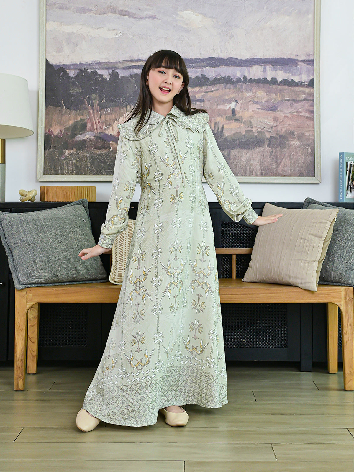 Sikka Laurel Green Family Set