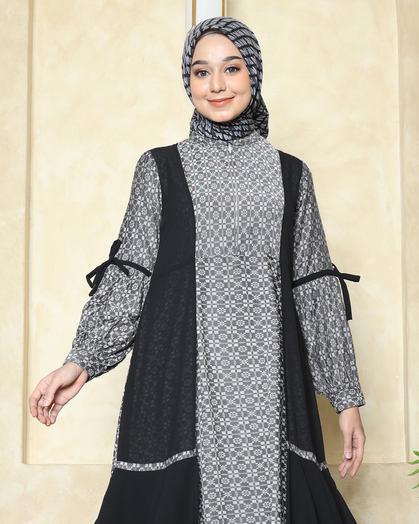 Aurel Charcoal Gamis Dewasa