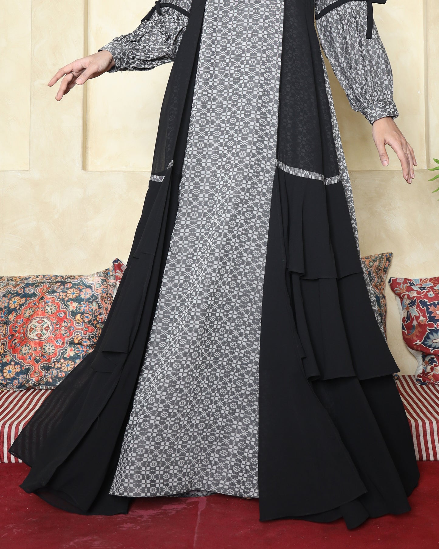 Aurel Charcoal Gamis Dewasa