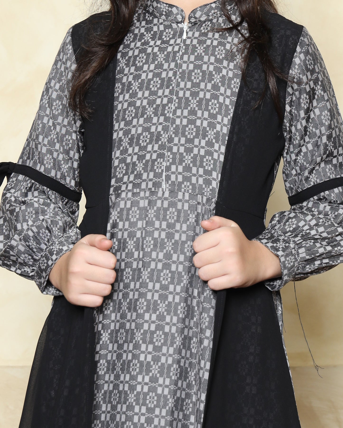 Aurel Charcoal Gamis Anak