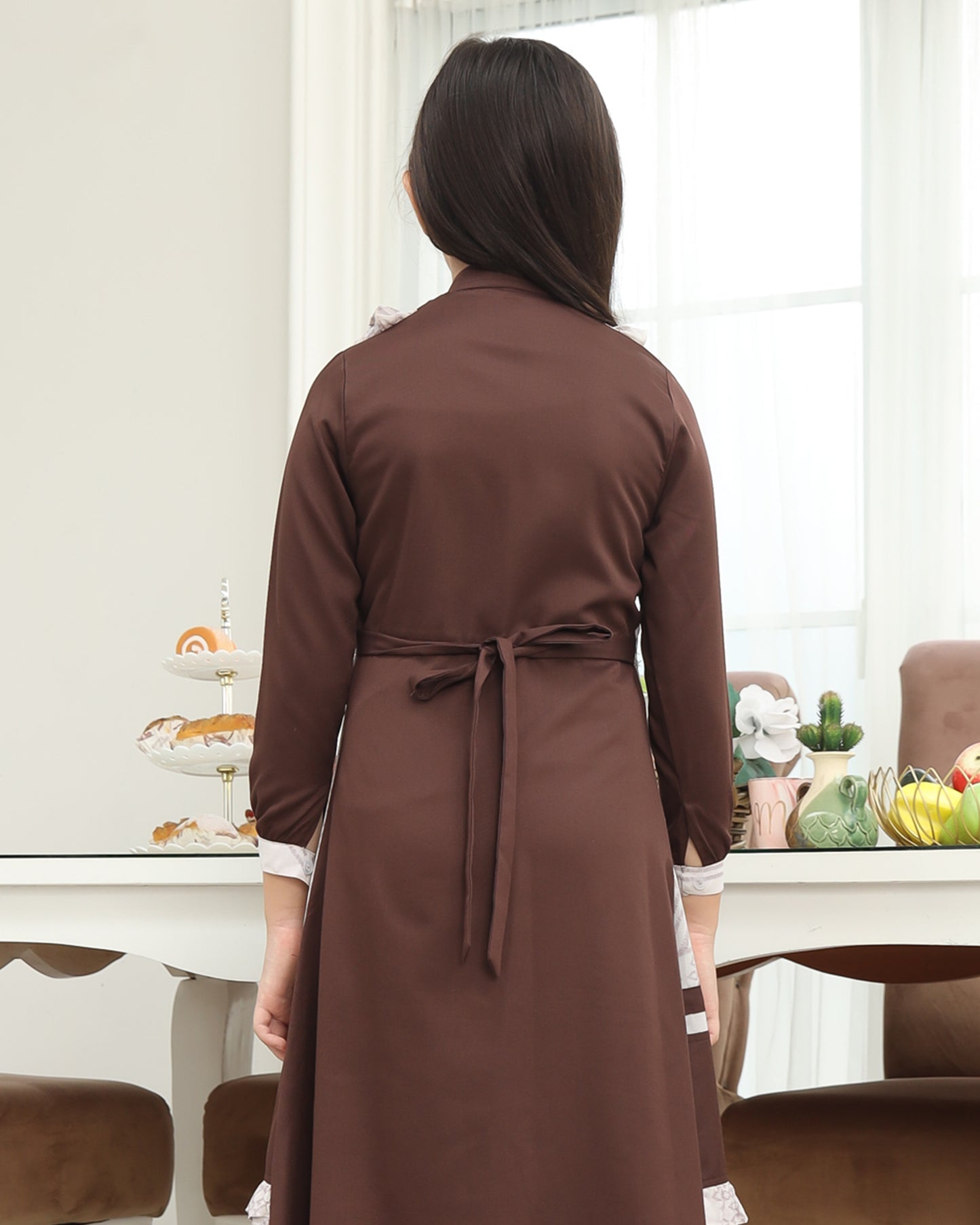 Etnic Coklat Kopi Gamis Anak