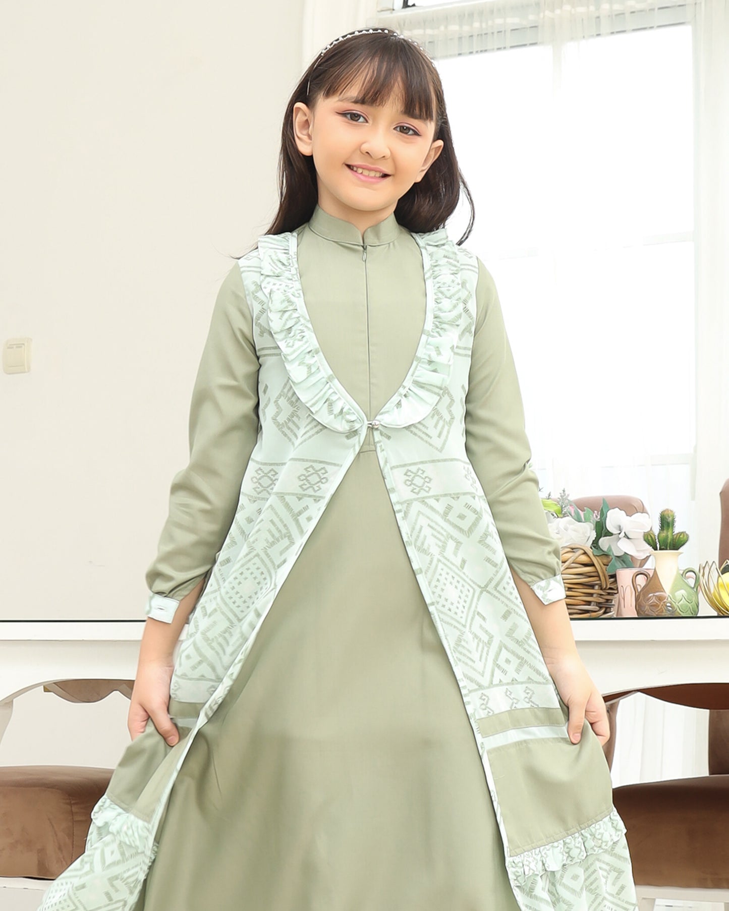 Etnic Sage Gamis Anak