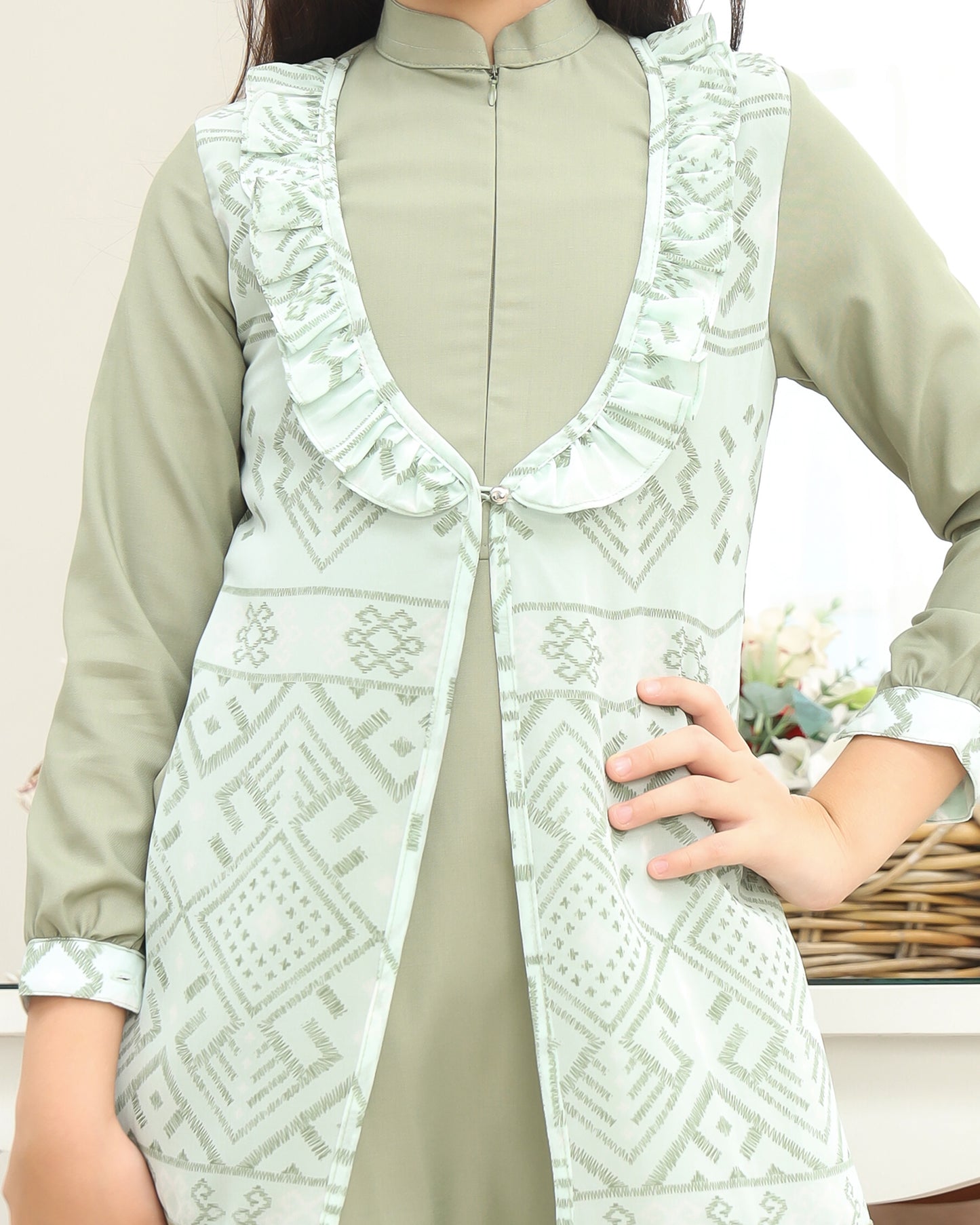 Etnic Sage Gamis Anak