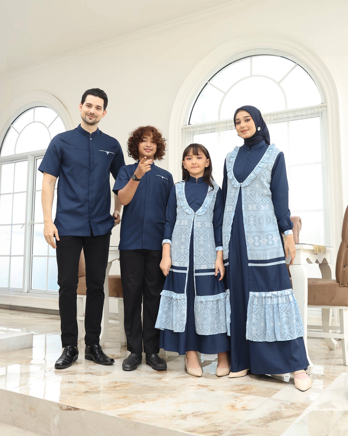 Etnic Navy Family Set