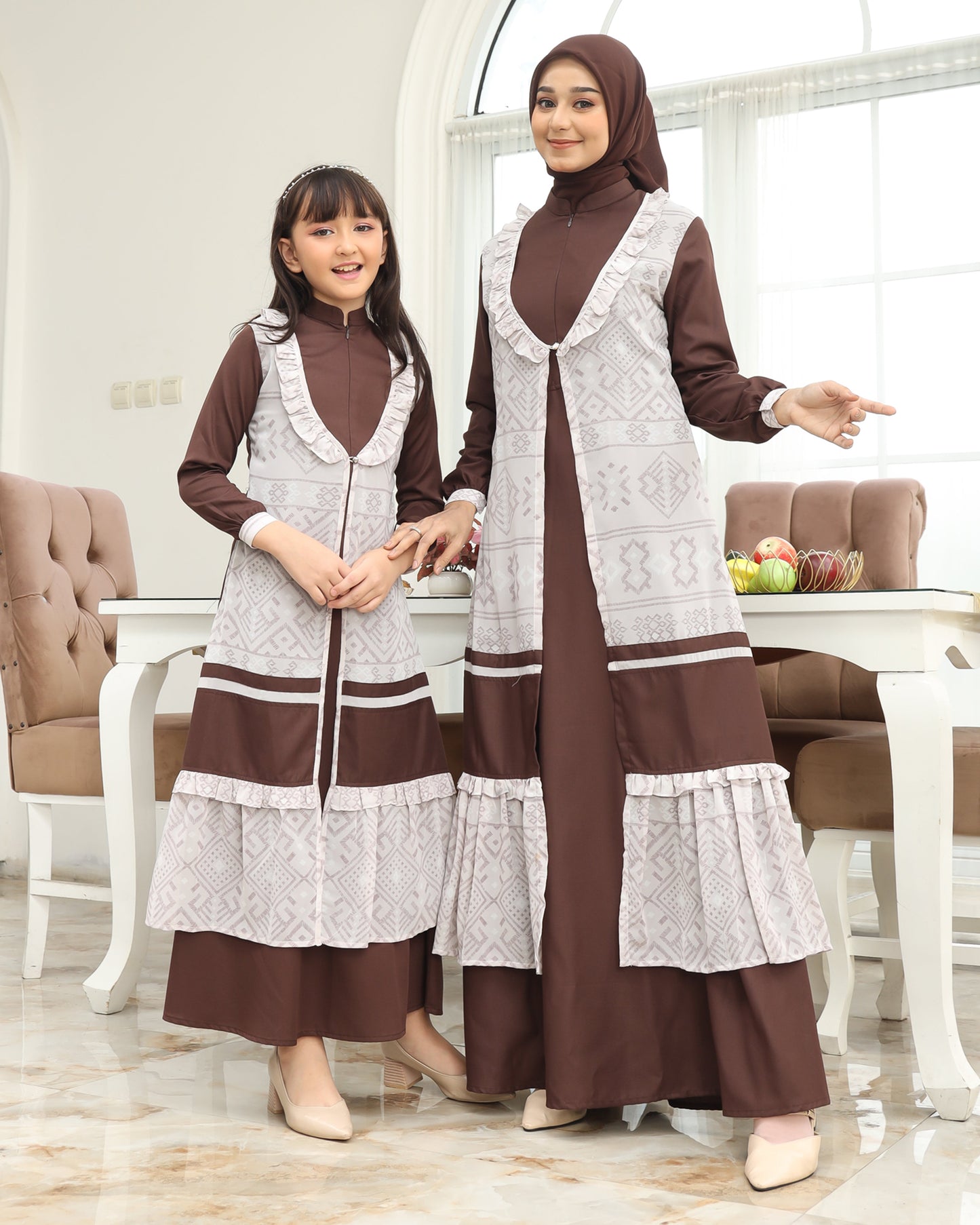 Etnic Coklat Kopi Family Set