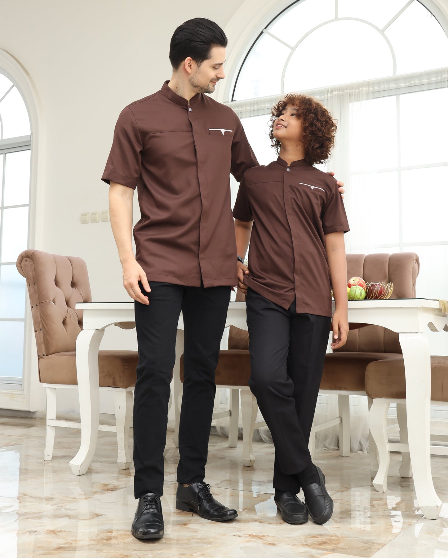 Etnic Coklat Kopi Family Set