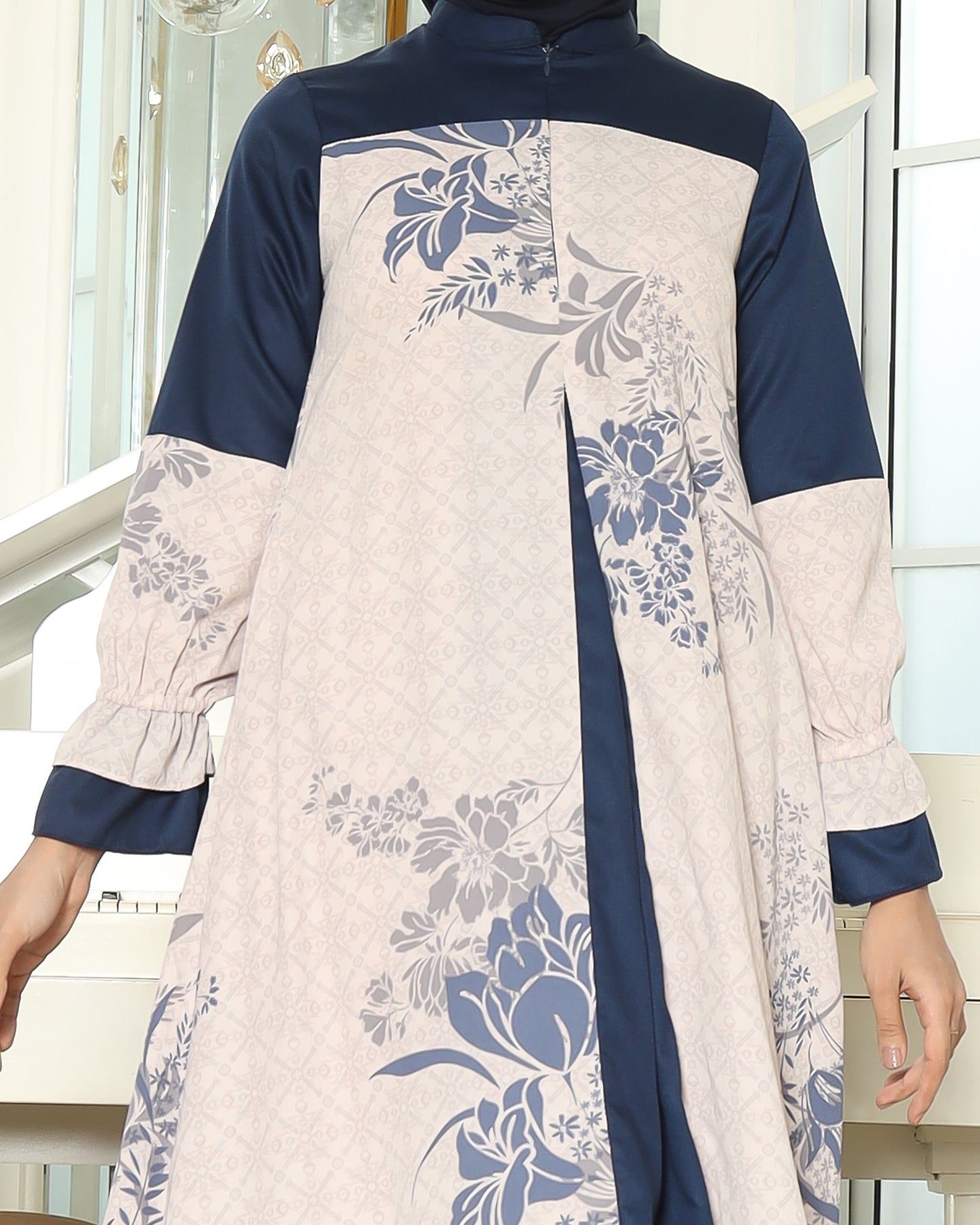 Nagita Navy Gamis Dewasa