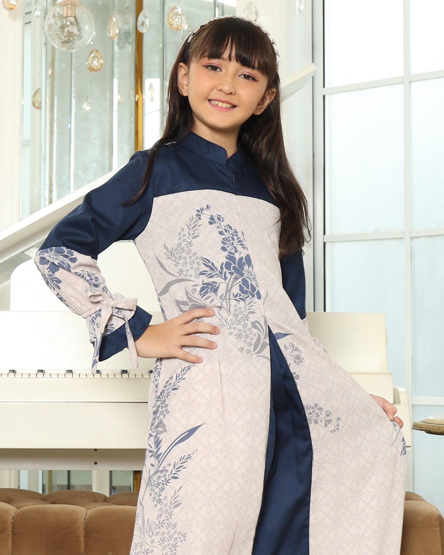 Nagita Navy Gamis Anak