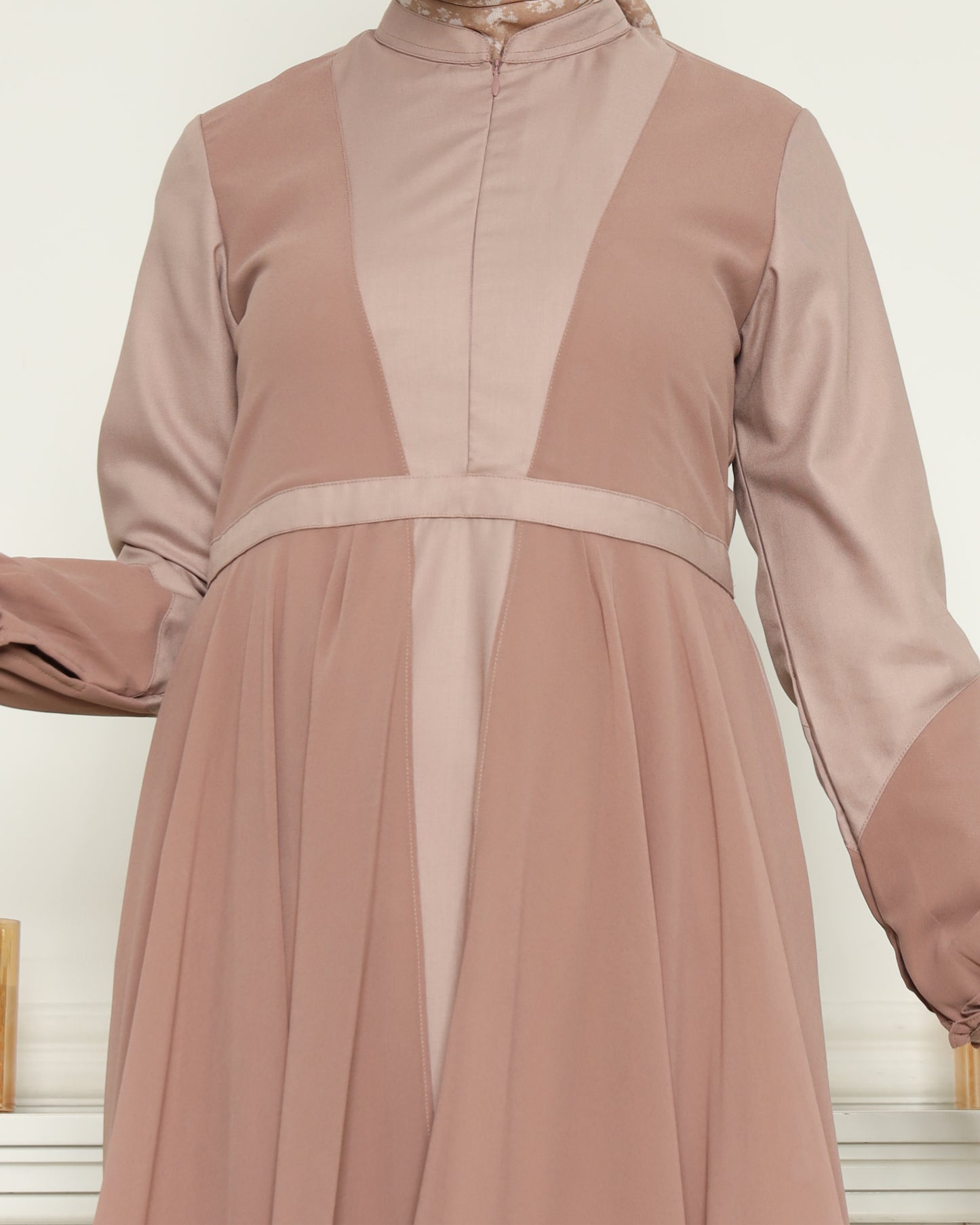 Natasha Coklat Susu Gamis Dewasa