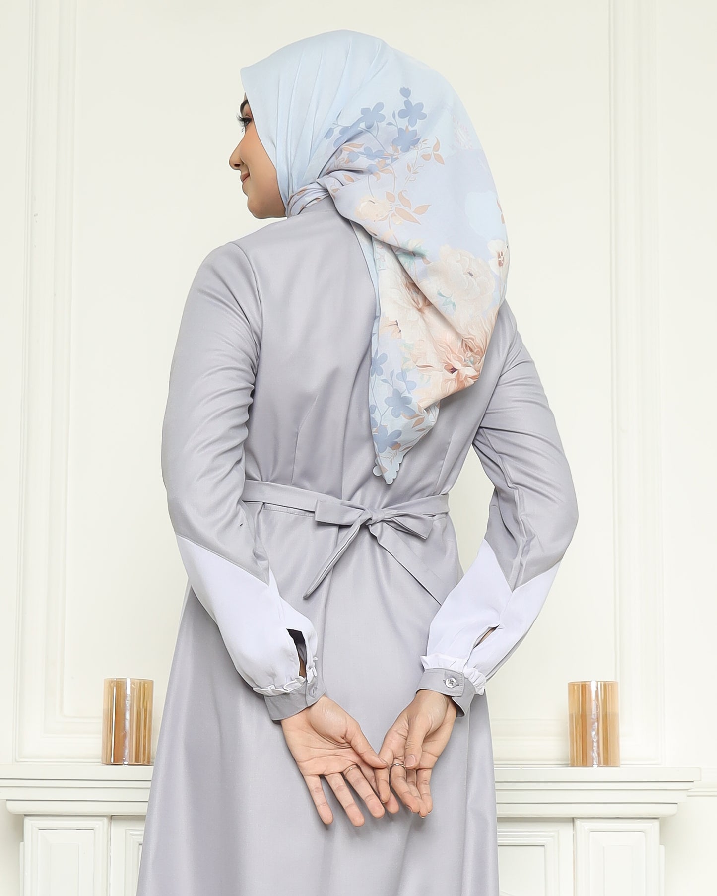 Natasha Sky Blue Gamis Dewasa