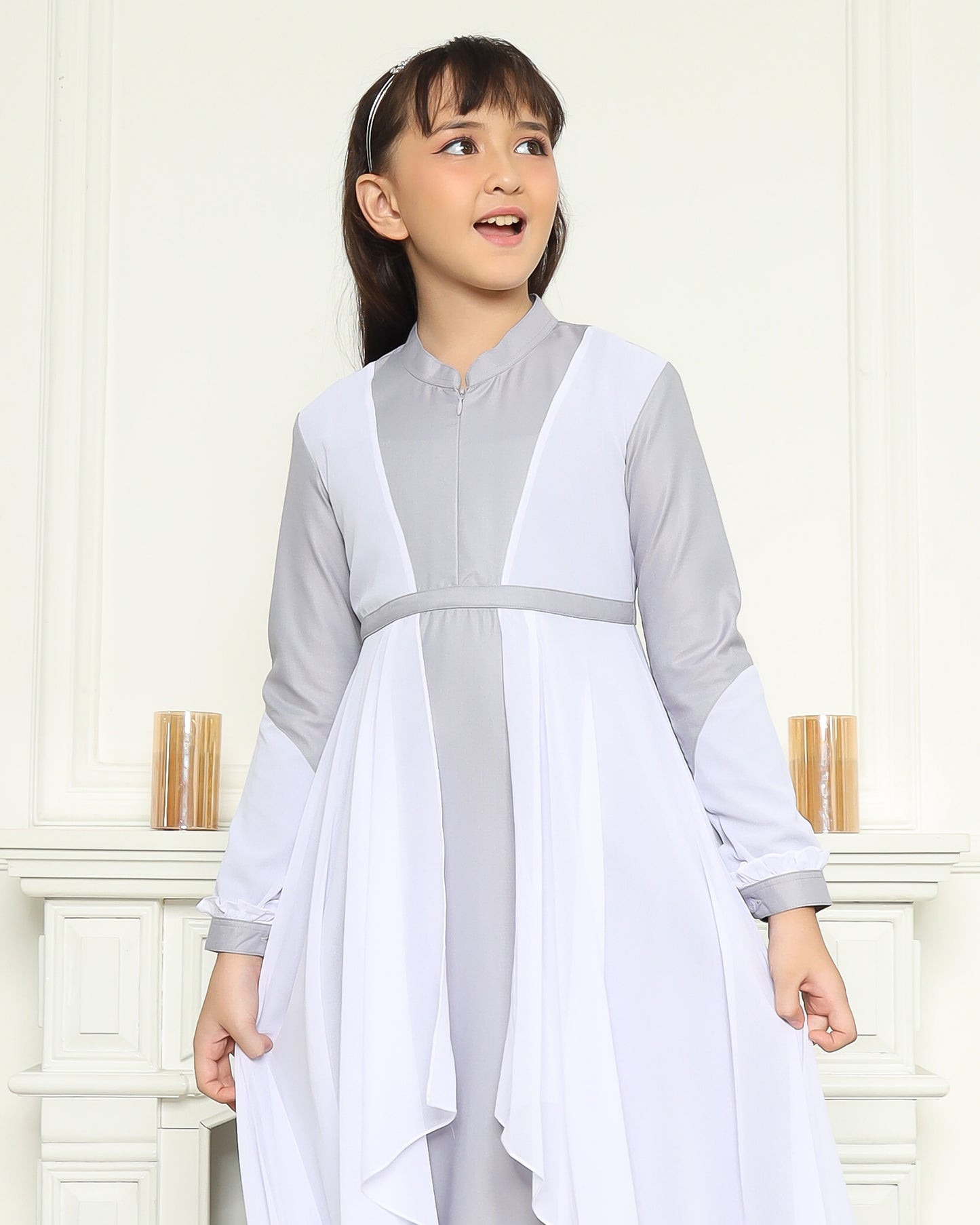Natasha Sky Blue Gamis Anak