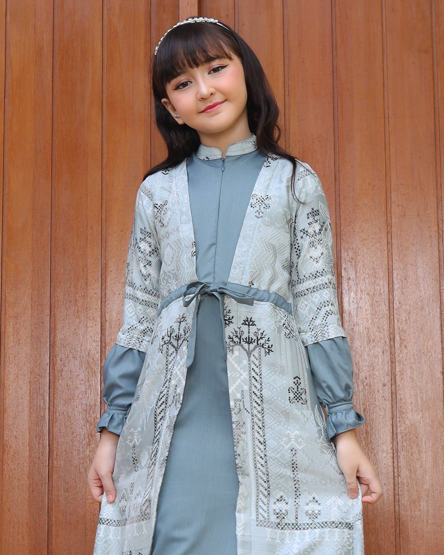 Yasmine Mineral Green Gamis Anak