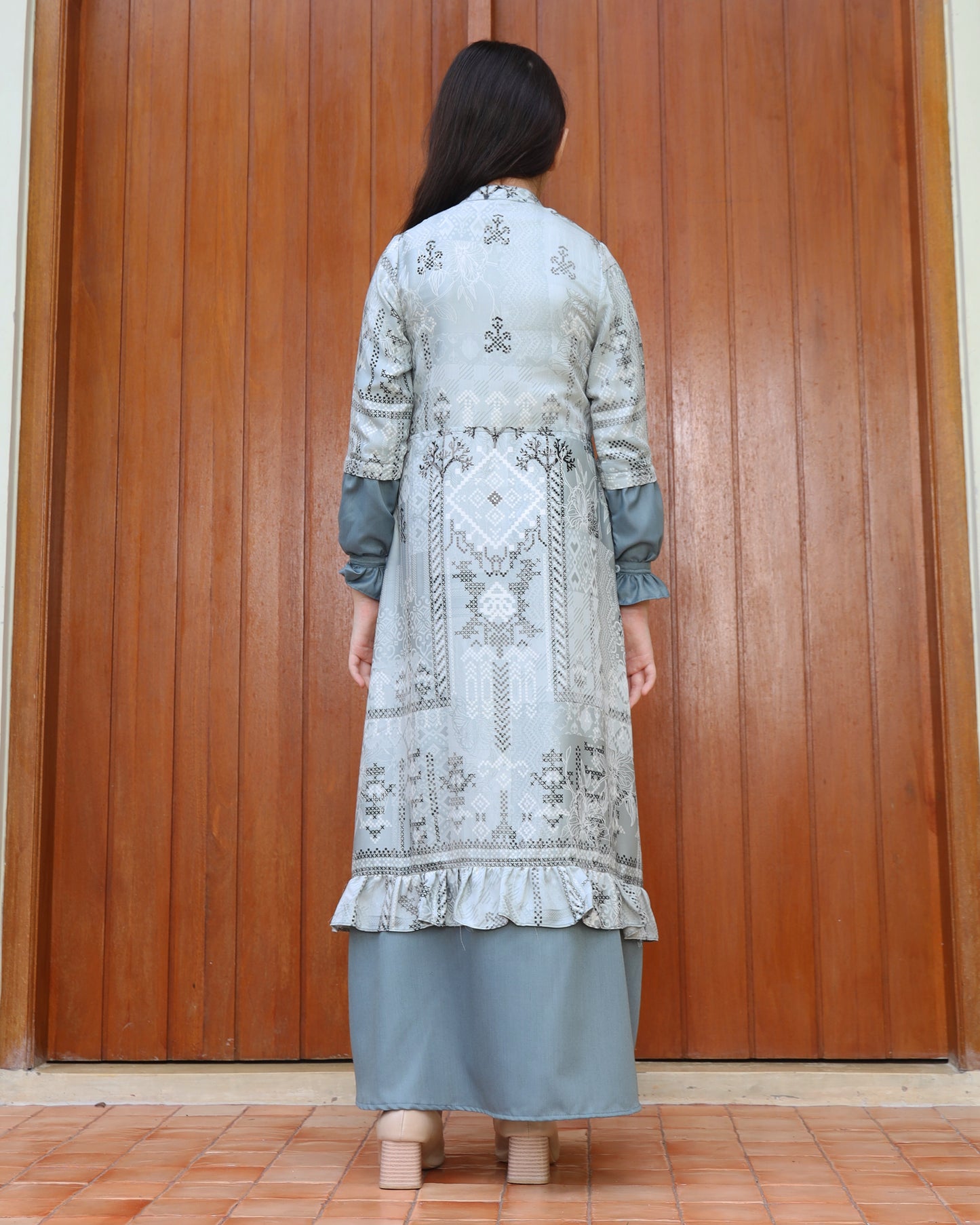 Yasmine Mineral Green Gamis Anak