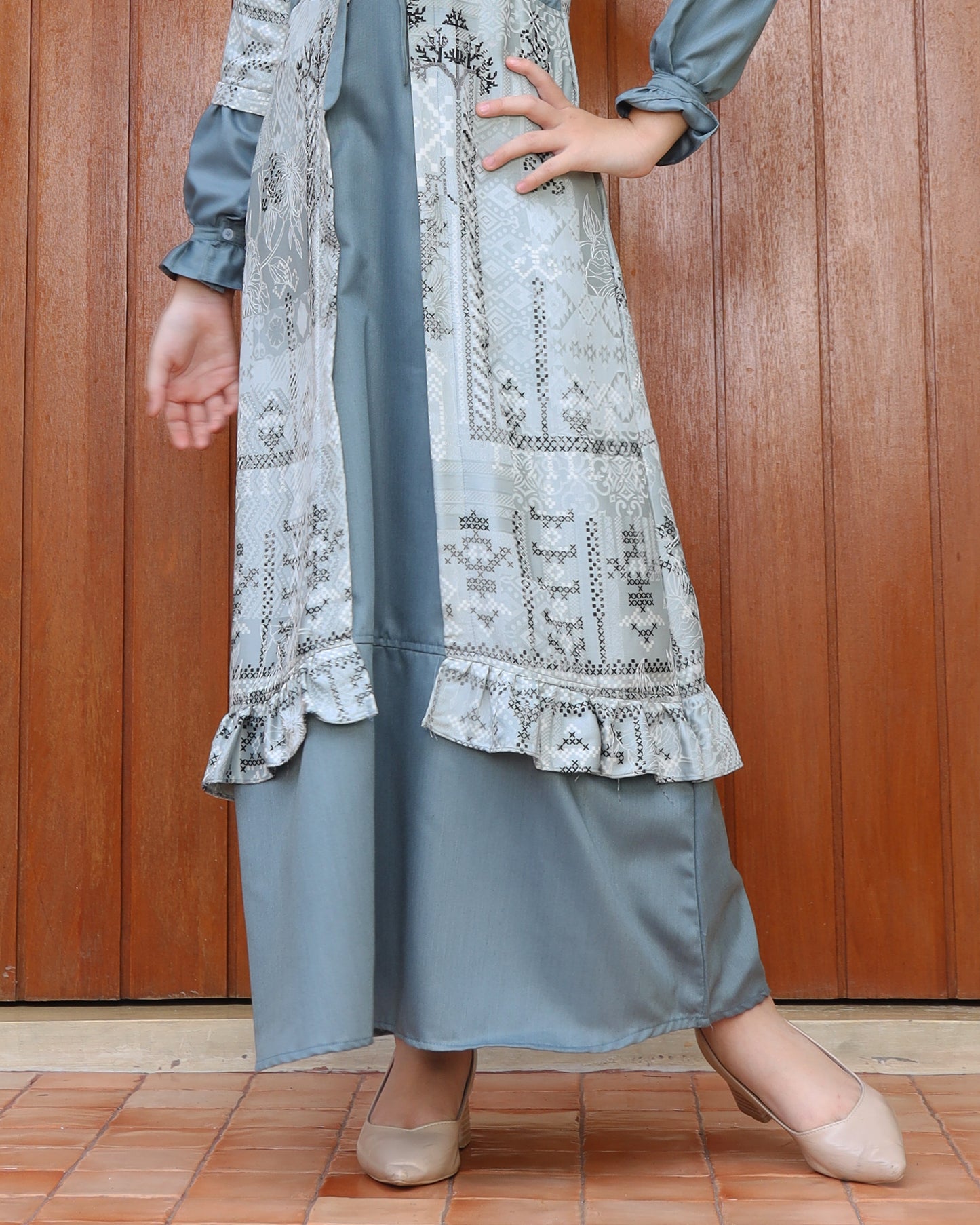 Yasmine Mineral Green Gamis Anak