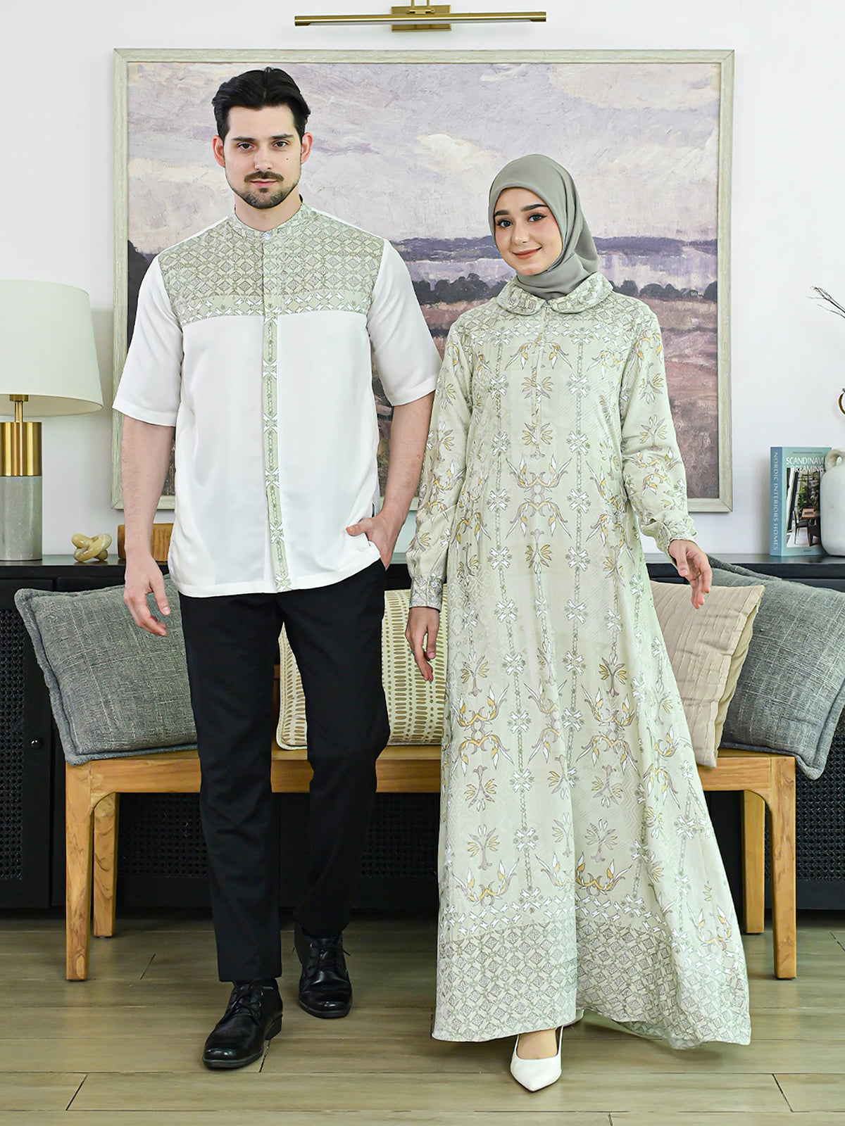 Sikka Laurel Green Family Set