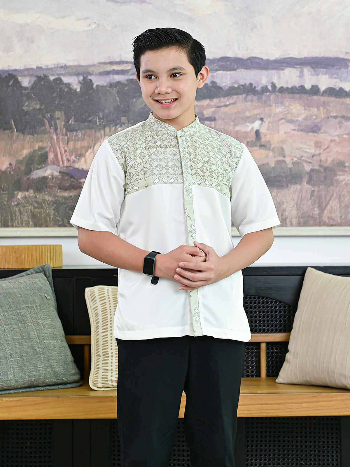 Sikka Laurel Green Family Set