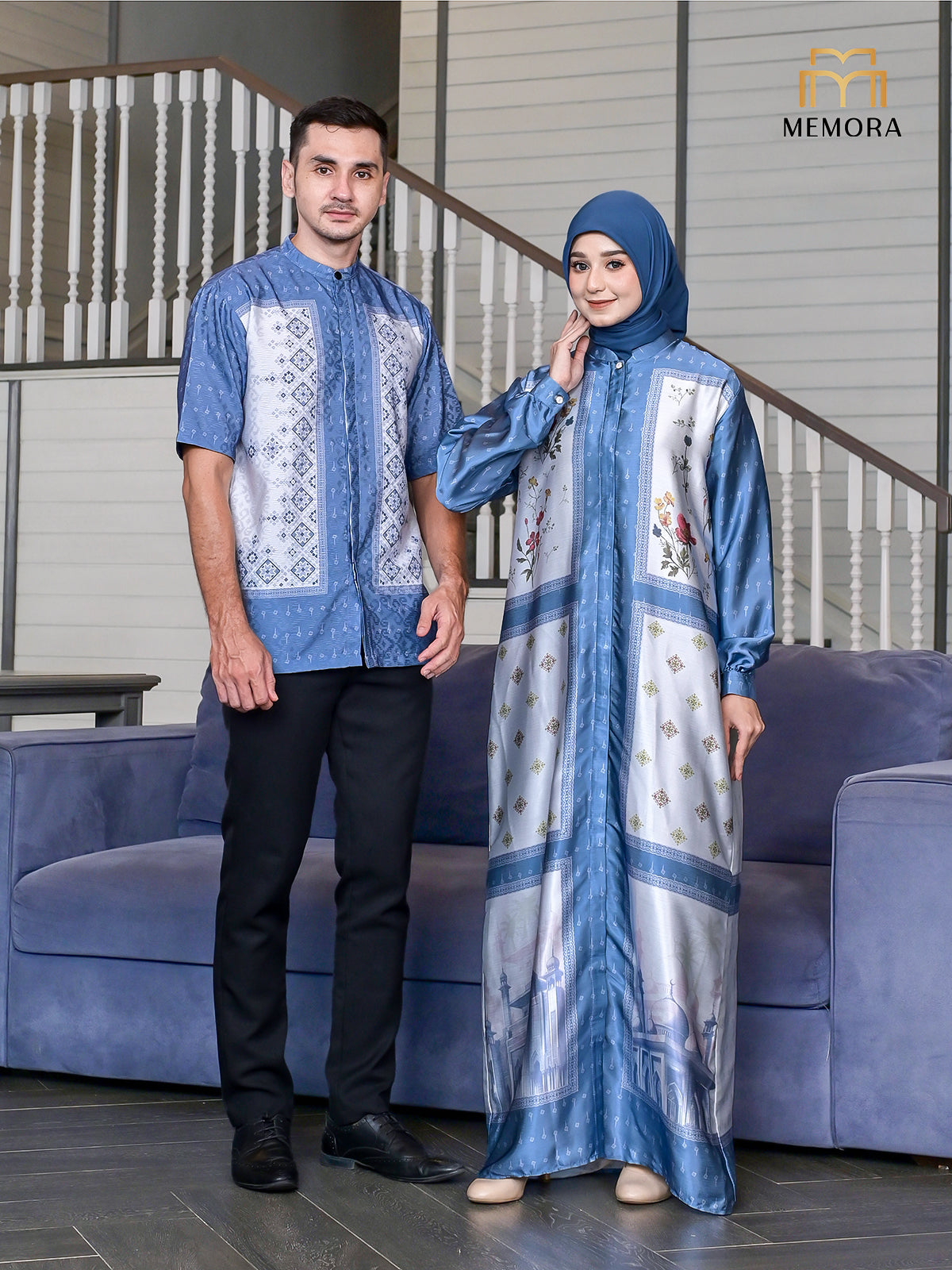 Adriana Blue Family Set