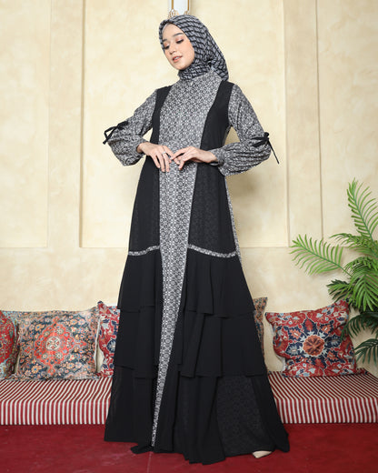 Aurel Charcoal Gamis Dewasa