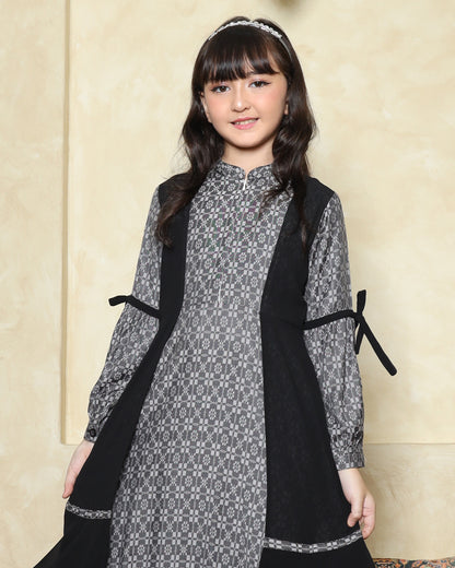 Aurel Charcoal Gamis Anak