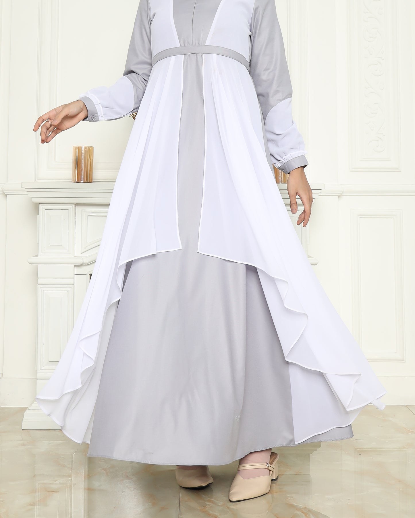 Natasha Sky Blue Gamis Dewasa