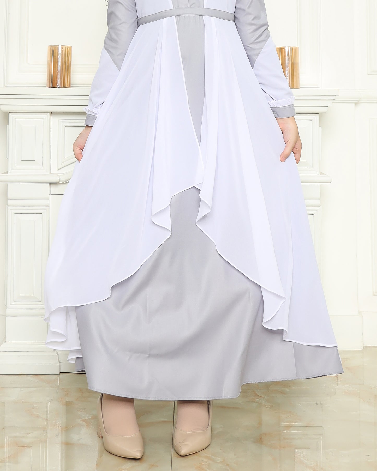 Natasha Sky Blue Gamis Anak