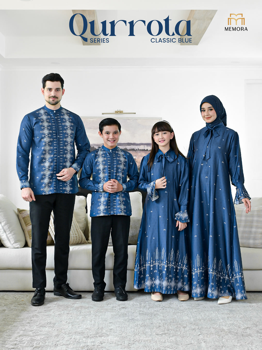 Qurrota Classic Blue Family Set