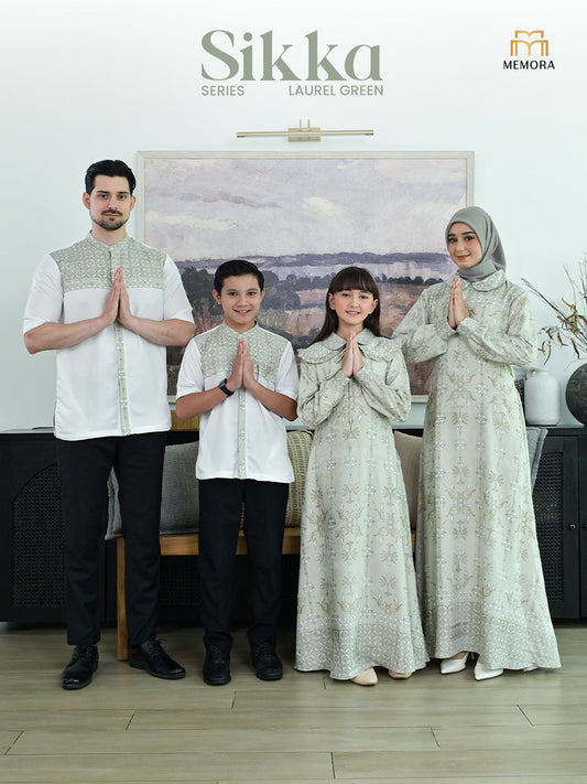 Sikka Laurel Green Family Set